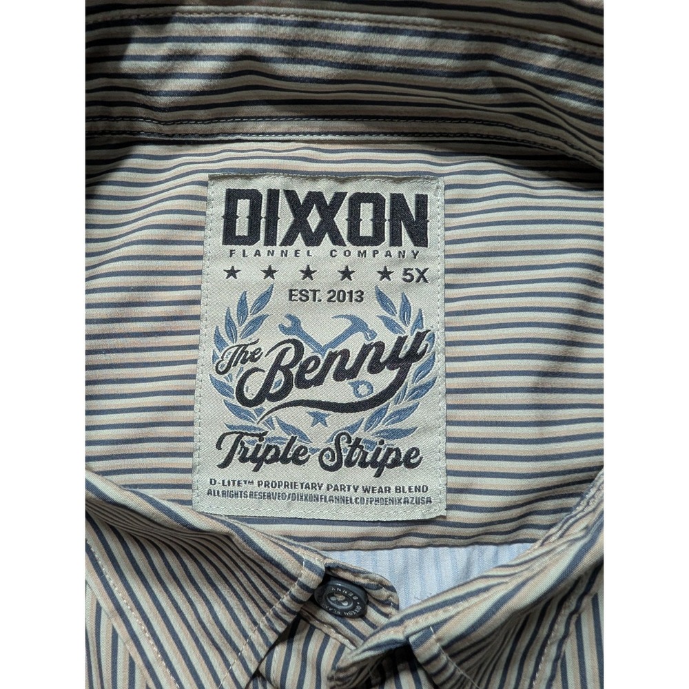 Dixxon Flannel Co The Benny Short Sleeve Button Up Shirt Men's Size 5X - Picture 3 of 10